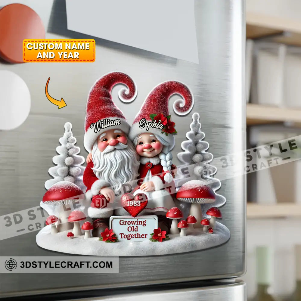 Christmas Couple Fridge Magnet - Personalized Fridge Magnet