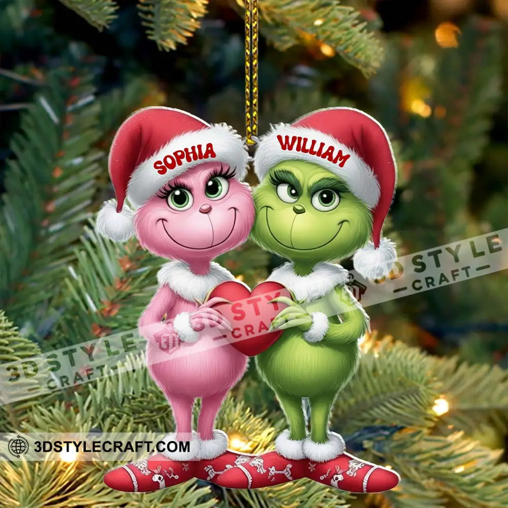 Christmas Couple Home Decor Christmas Ornament Personalized Ornament Ornament