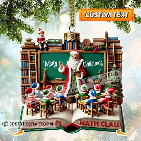 Custom Name Teacher Ornament Christmas Decoration