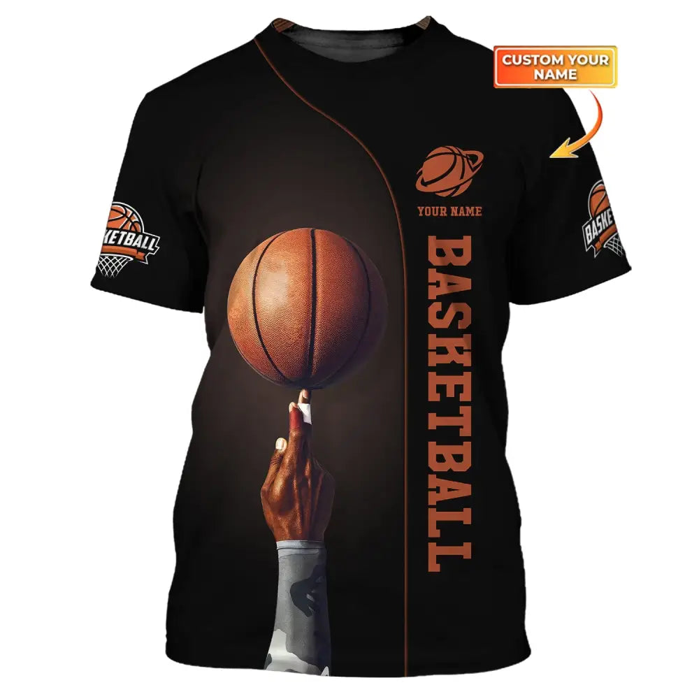 Man Shirt Basketball Custom Name T-Shirt Clothing Gift For Player / S