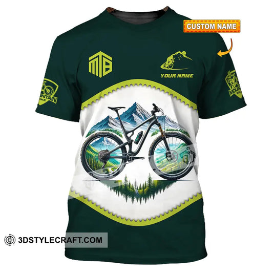 Man Shirt Custom Name Mountain Biker Bike Lover Hoodie Long Sleeve T-Shirt