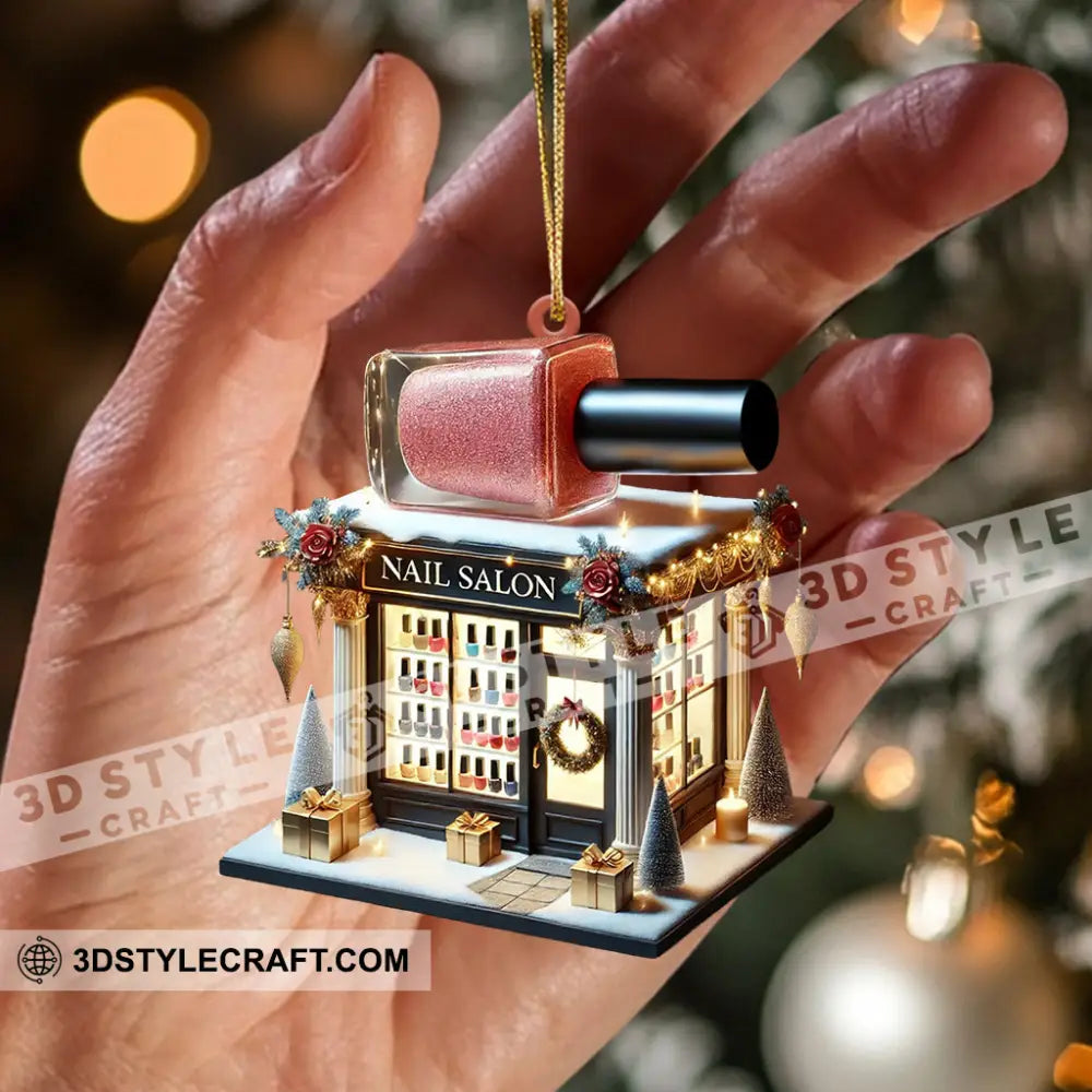 Nail Salon Christmas Ornament Personalized