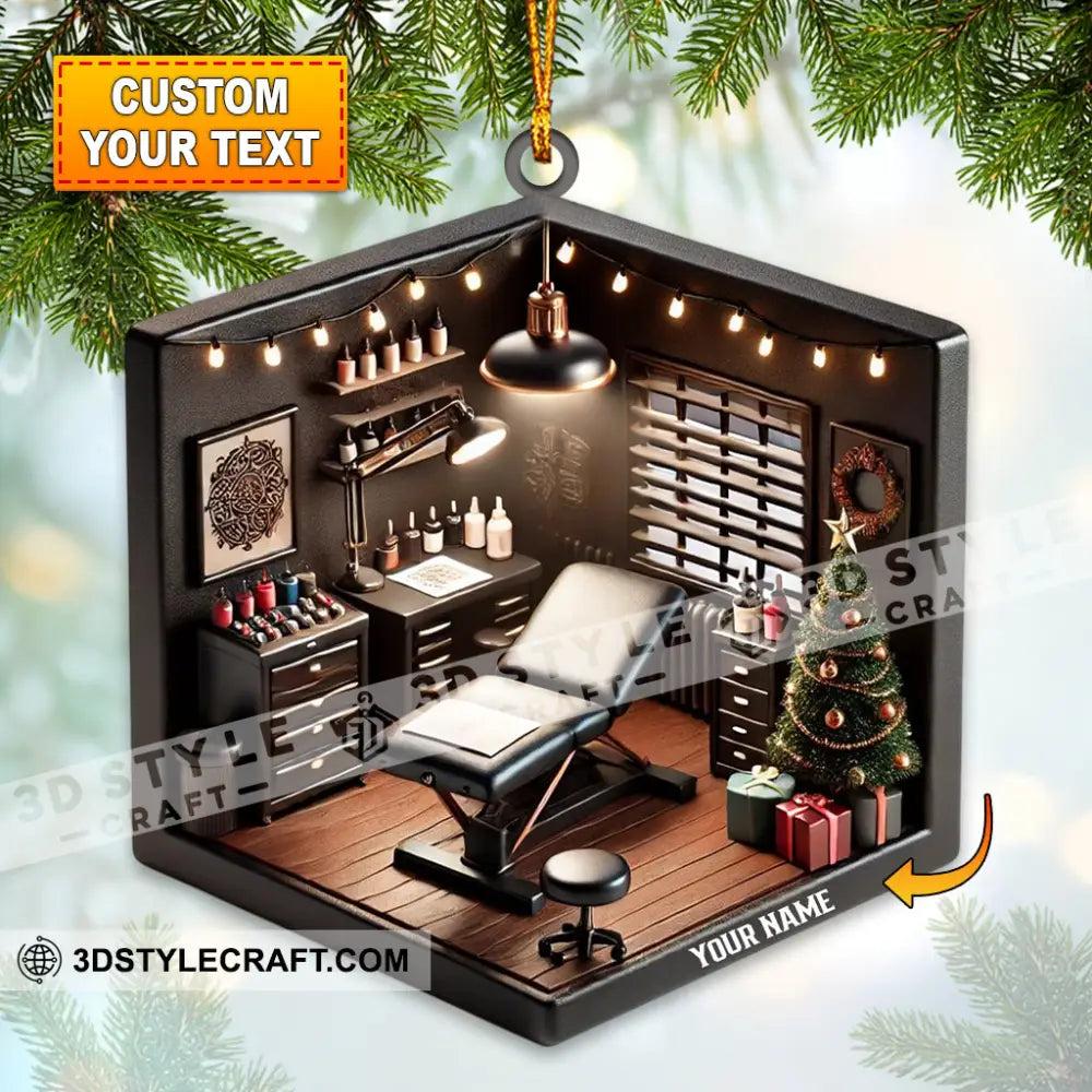 Salon Decor Christmas Ornament Personalized 3.54’’ / 1