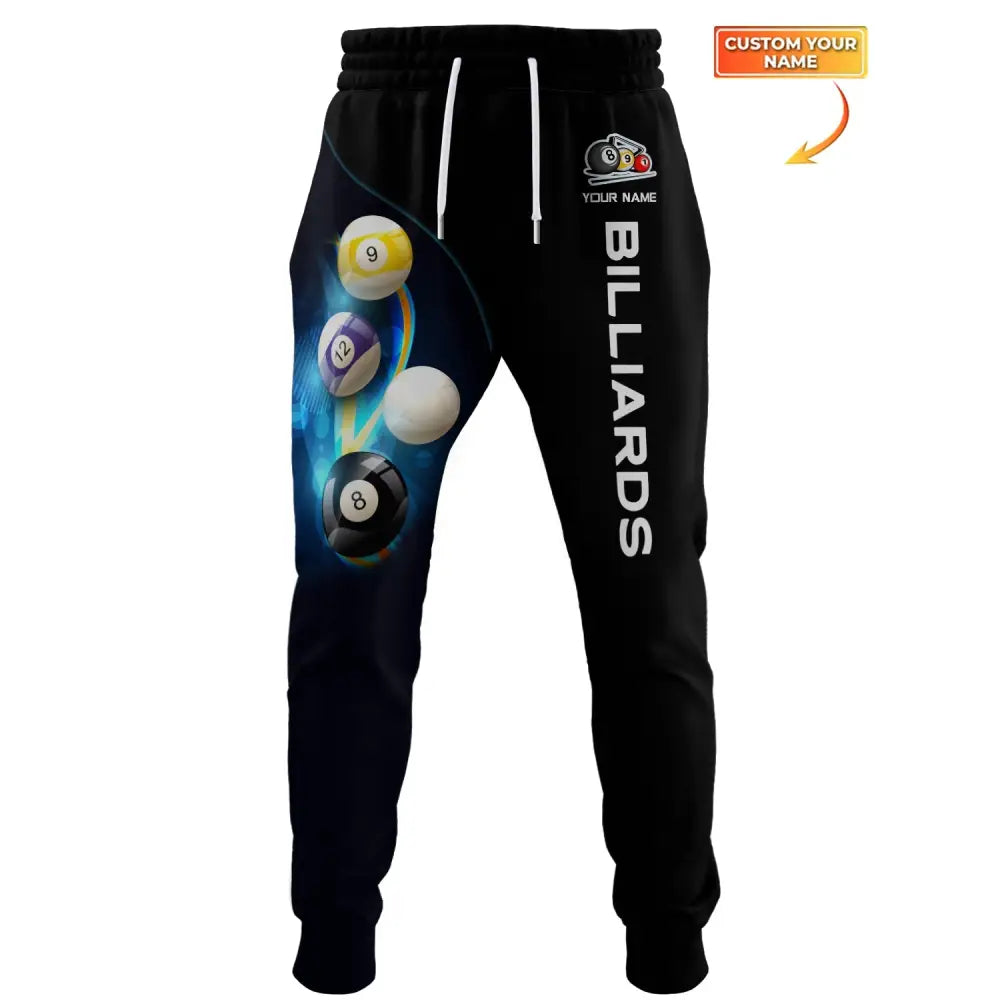 Unisex Clothing Custom Billiards Jogger Pants Gift For Lovers