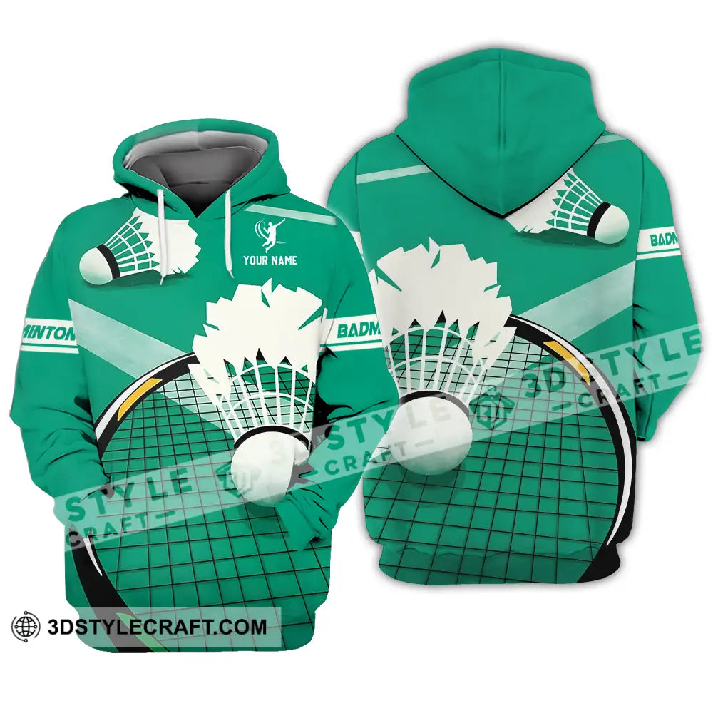 Unisex Shirt Custom Badminton Sport Shirt Hoodie / S T shirt