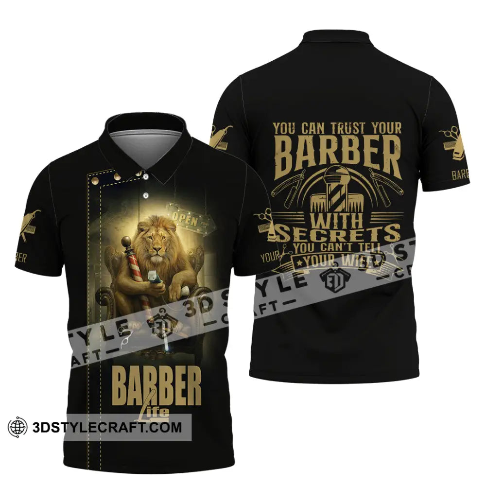 Unisex Shirt Custom Barber Life Shirt Polo Shirt / S T shirt