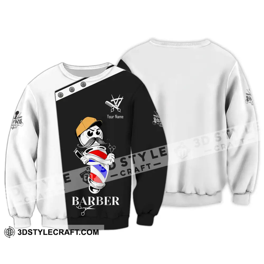 Unisex Shirt Custom Barber Shirt Long Sleeve / S T shirt