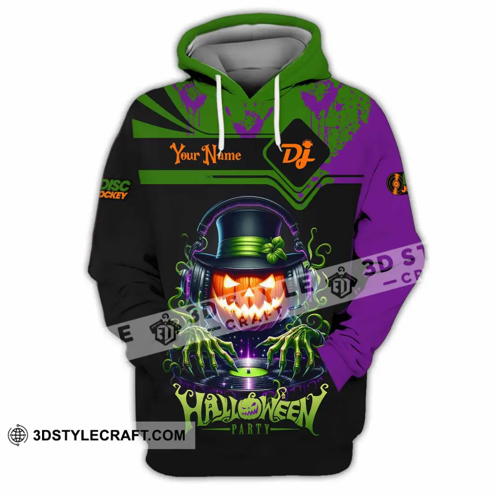 Unisex Shirt Custom DJ Halloween Party Shirt Hoodie / S T shirt