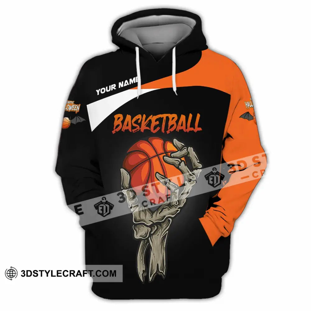 Unisex Shirt Custom Halloween Basketball Sport Shirt Hoodie / S T shirt