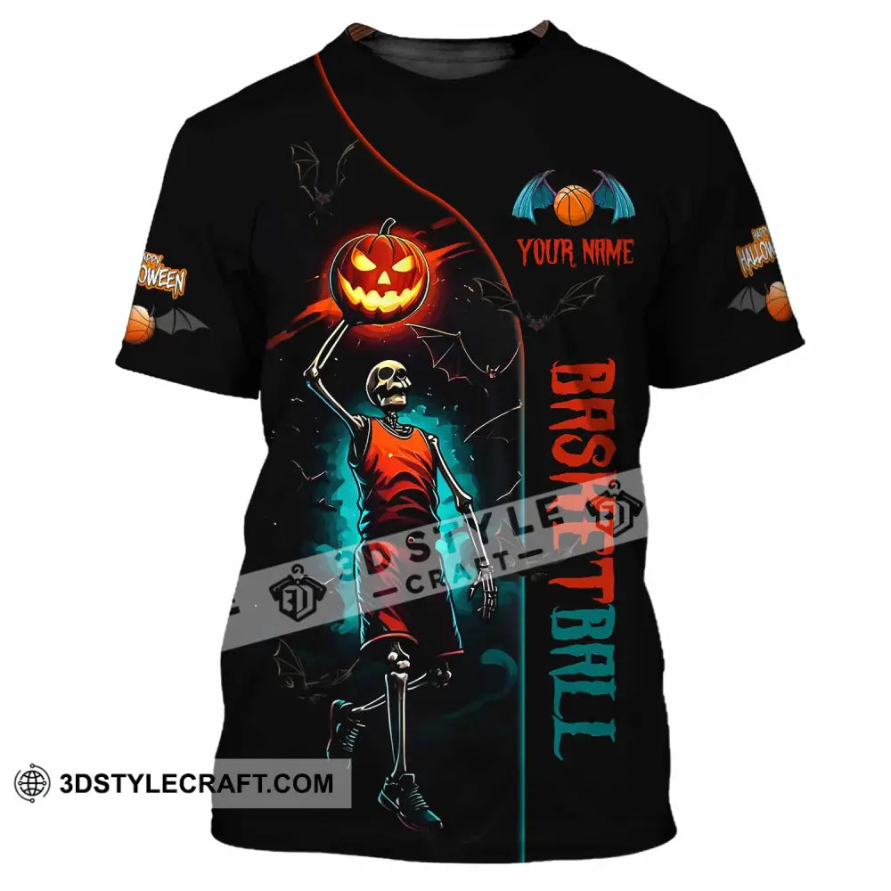 Unisex Shirt Custom Halloween Basketball Sport Shirt T Shirt / S T shirt