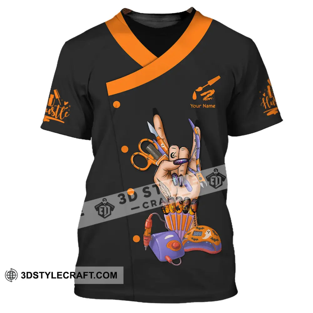 Unisex Shirt Custom Halloween Nails Artist Shirt T Shirt / S T shirt