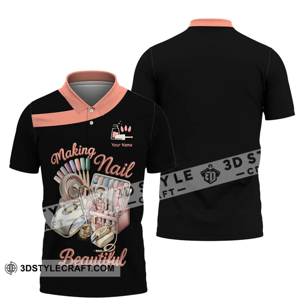 Unisex Shirt Custom Making Nails Beautiful Shirt Polo Shirt / S T shirt