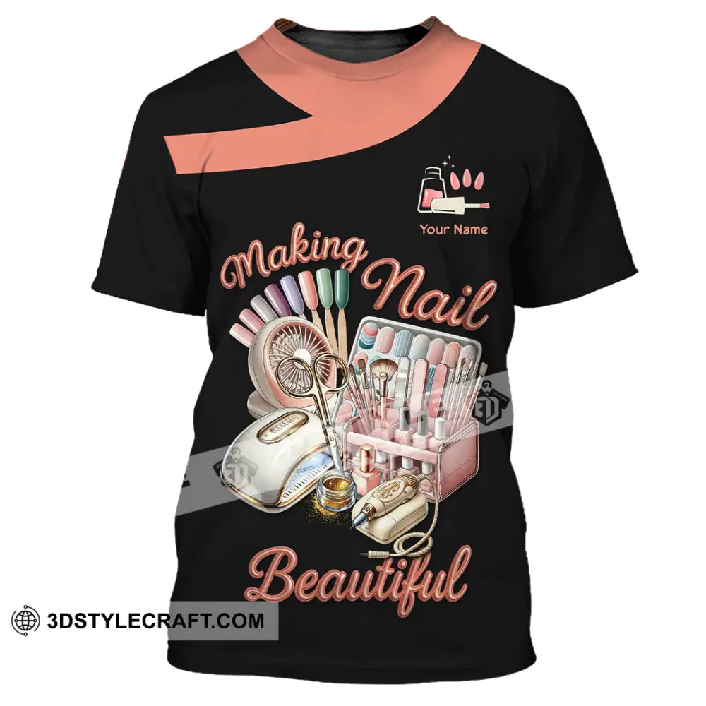 Unisex Shirt Custom Making Nails Beautiful Shirt T Shirt / S T shirt