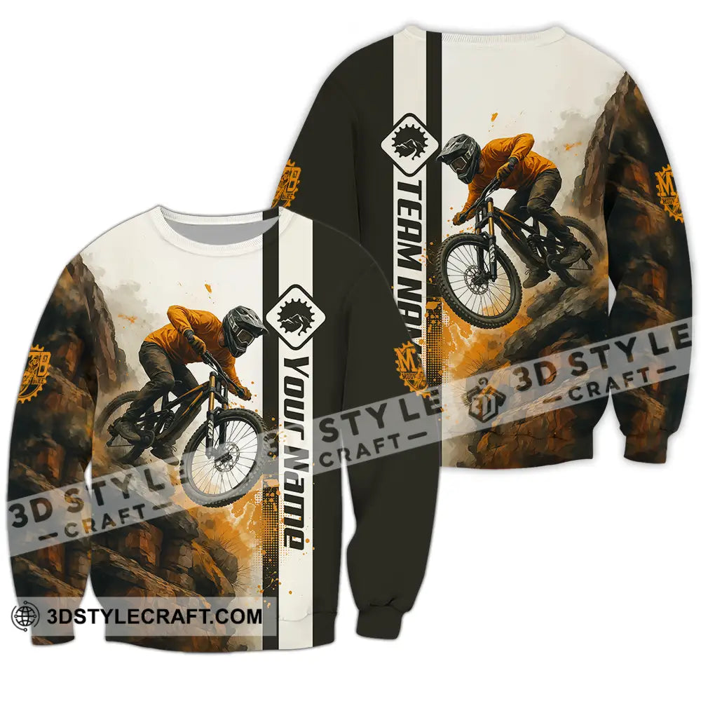 Unisex Shirt - Custom Mountain Bike Shirt Long Sleeve / S T-shirt