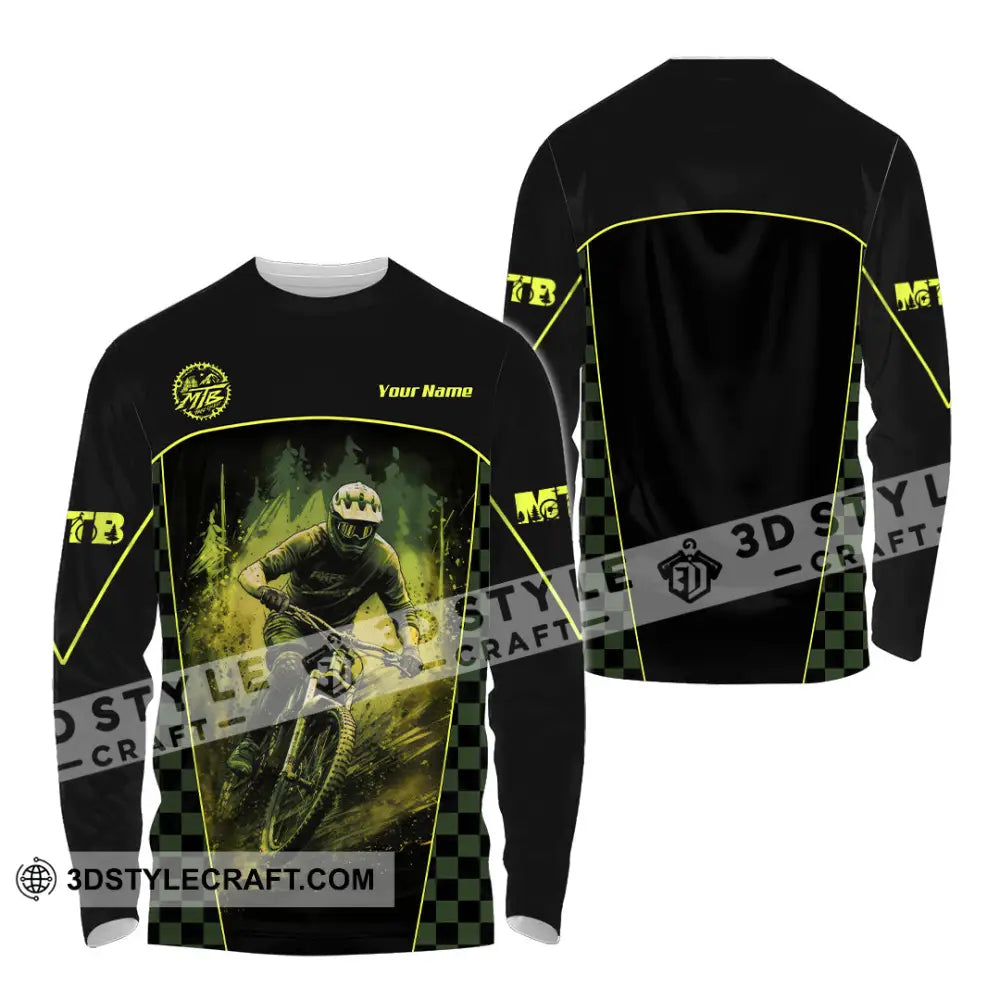 Unisex Shirt - Custom MTB Shirt Long Sleeve Shirt / S T-shirt