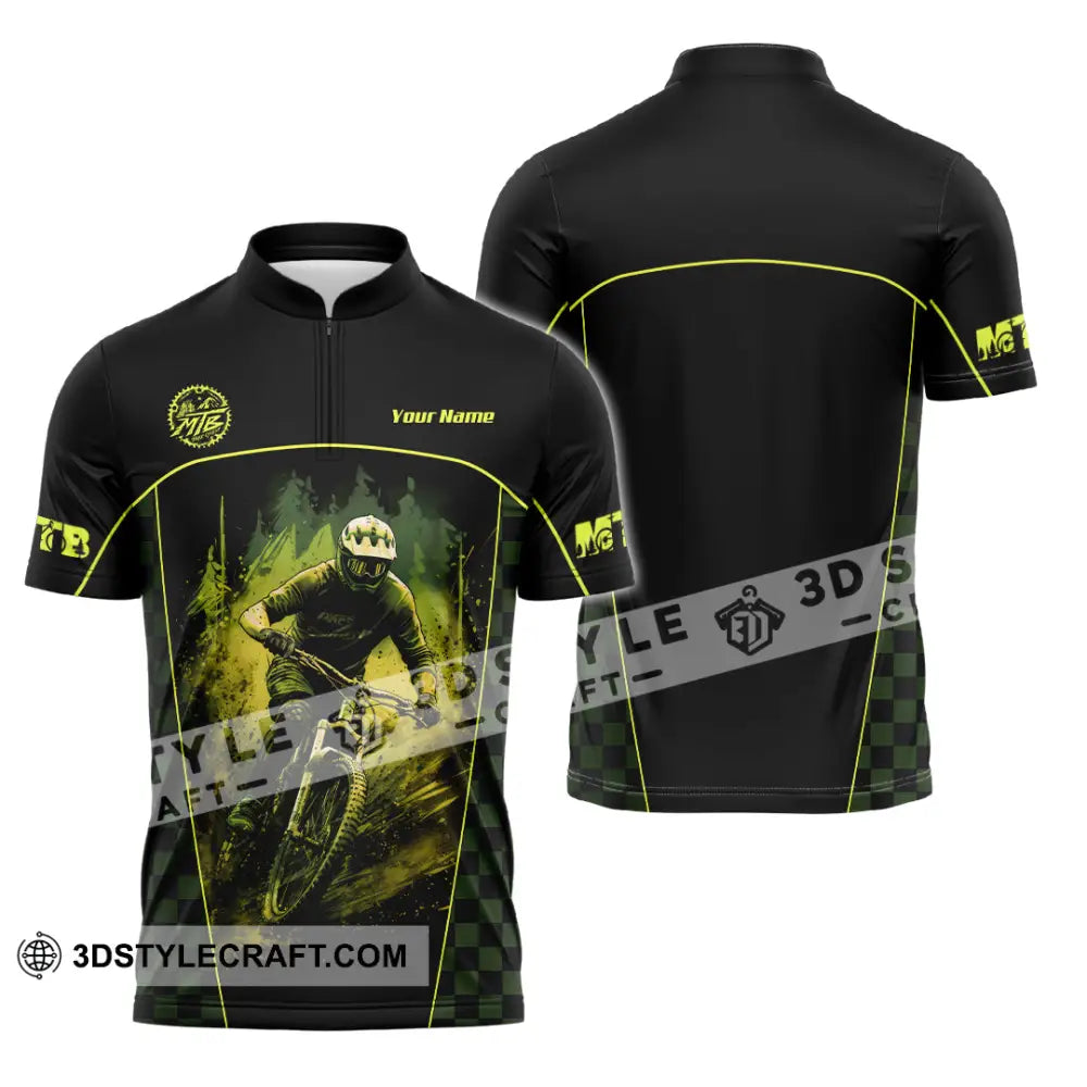 Unisex Shirt - Custom MTB Shirt Zipper Polo Shirt / S T-shirt