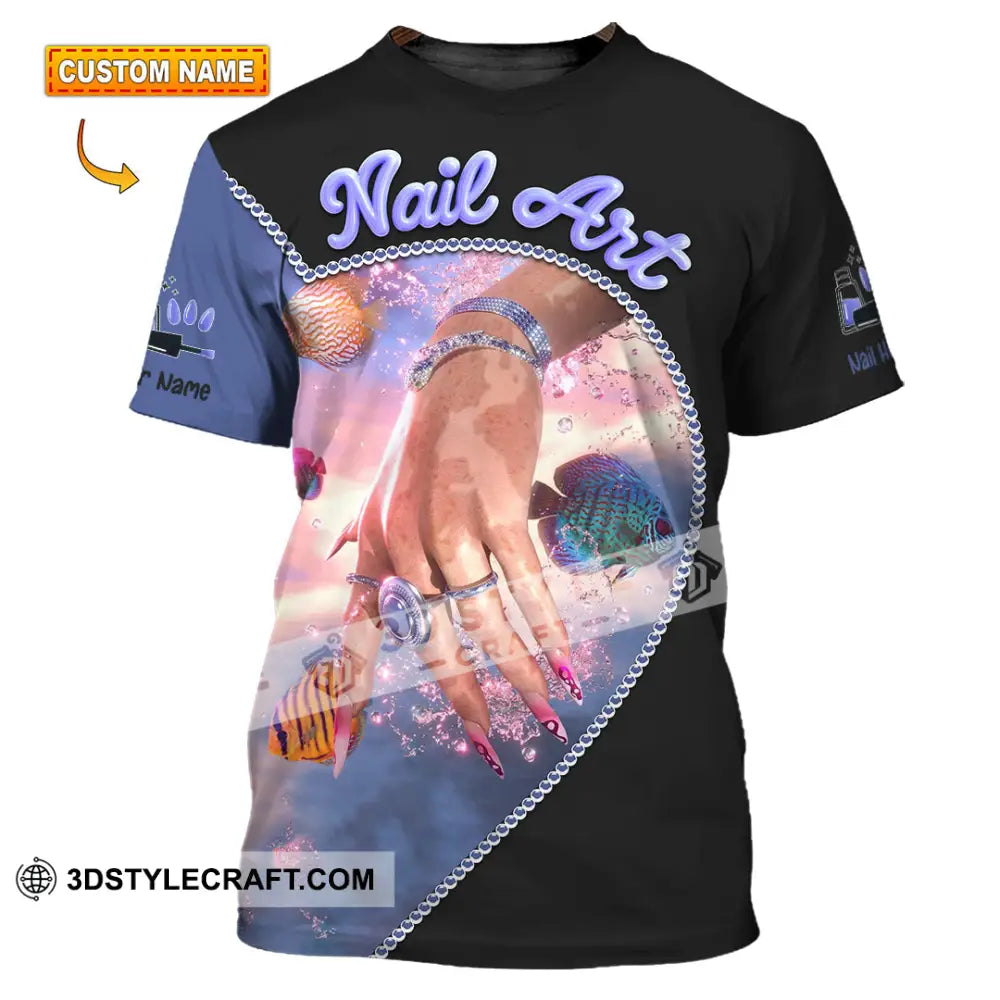 Unisex Shirt Custom Nails Art Shirt T shirt