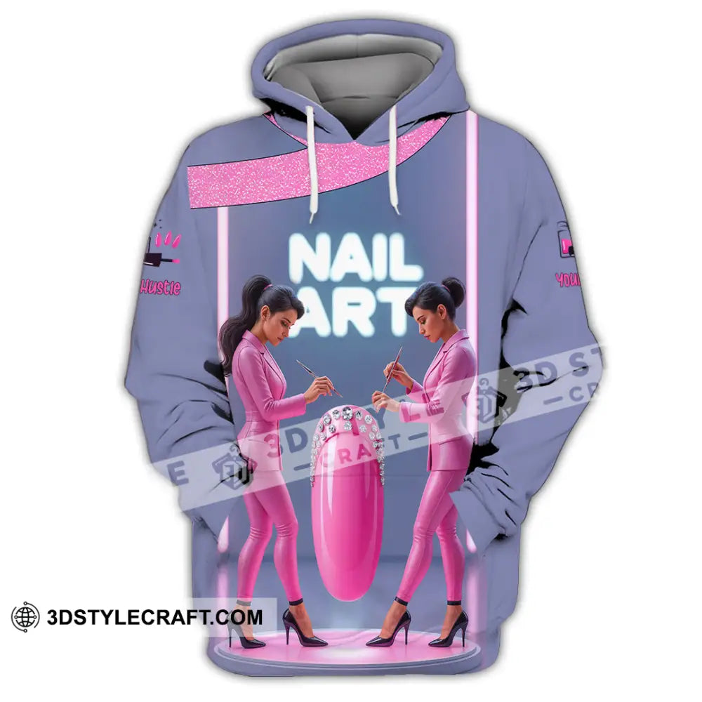 Unisex Shirt Custom Nails Artist Shirt Hoodie / S T shirt