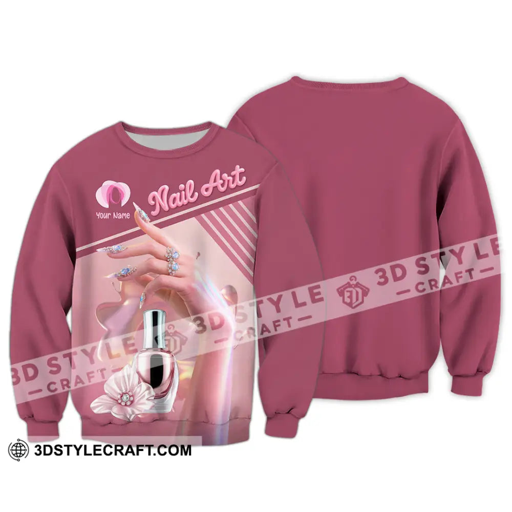 Unisex Shirt Custom Nails Artist Shirt Long Sleeve / S T shirt