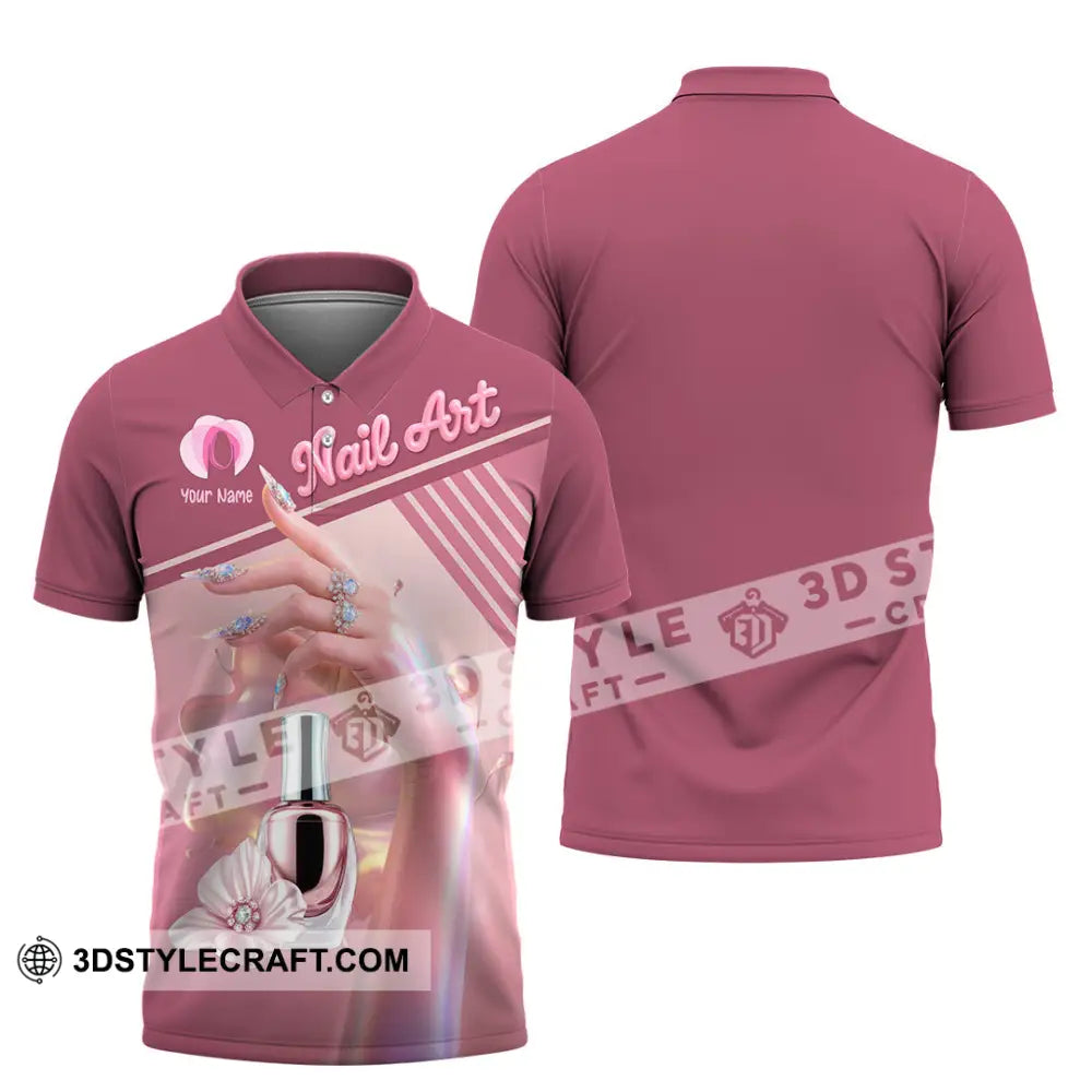 Unisex Shirt Custom Nails Artist Shirt Polo Shirt / S T shirt