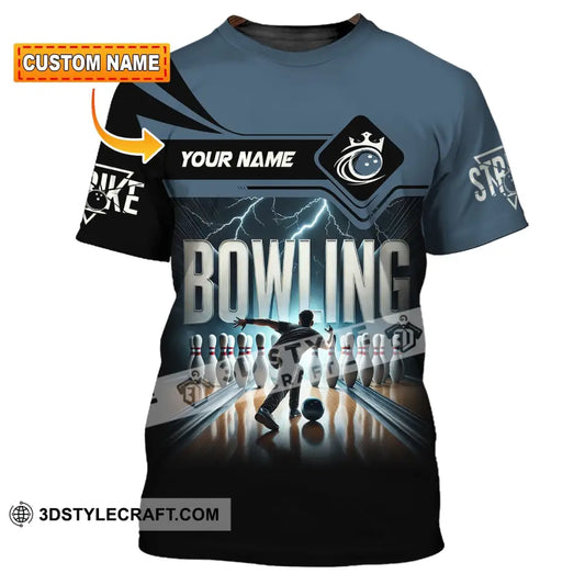 Unisex Shirt Custom Name Bowling Polo Long Sleeve Love T-Shirt T-Shirt