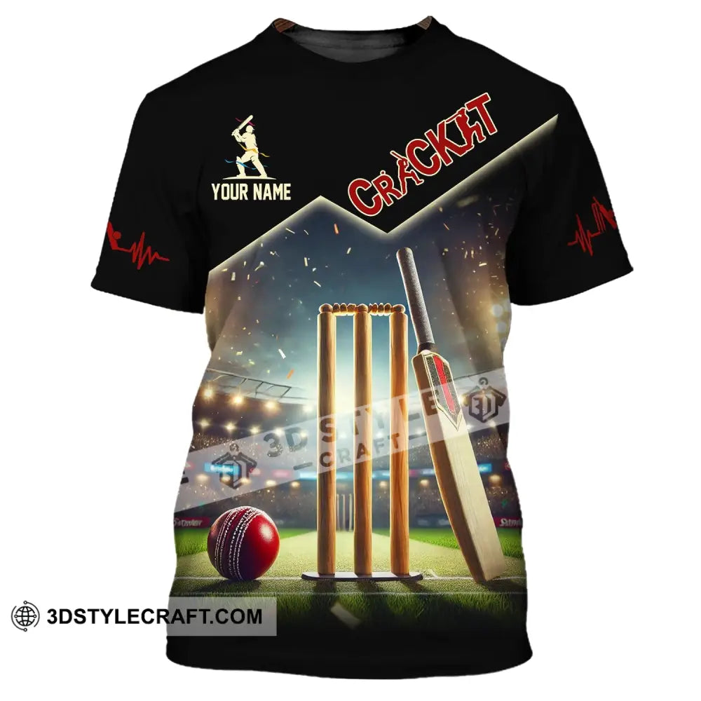 Unisex Shirt Custom Name Cricket Club Uniform Hoodie T-Shirt / S