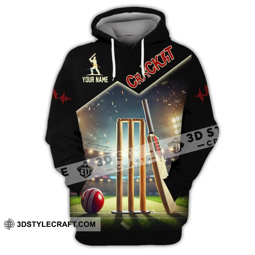 Unisex Shirt Custom Name Cricket Club Uniform Hoodie T-Shirt / S