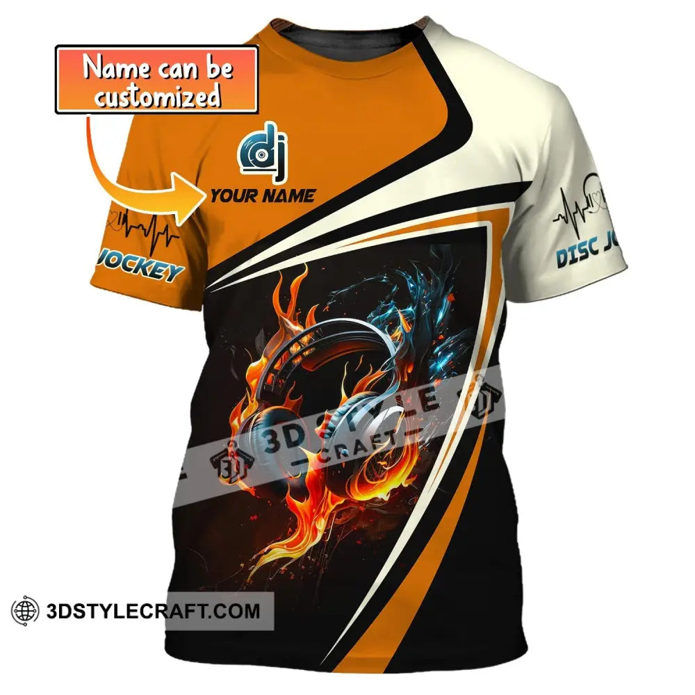 Unisex Shirt Custom Name Disc Jockey T-Shirt Music Lover Dj Gift For