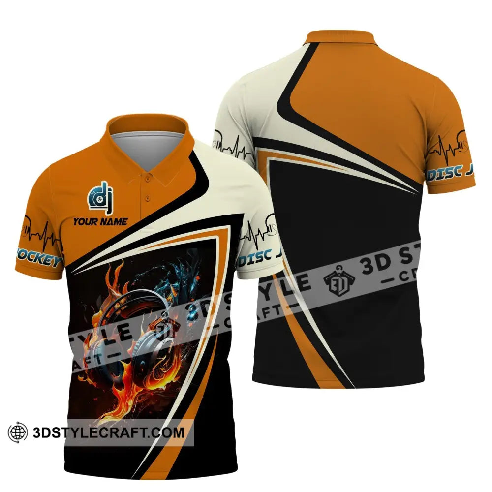 Unisex Shirt Custom Name Disc Jockey T-Shirt Music Lover Dj Gift For Polo / S