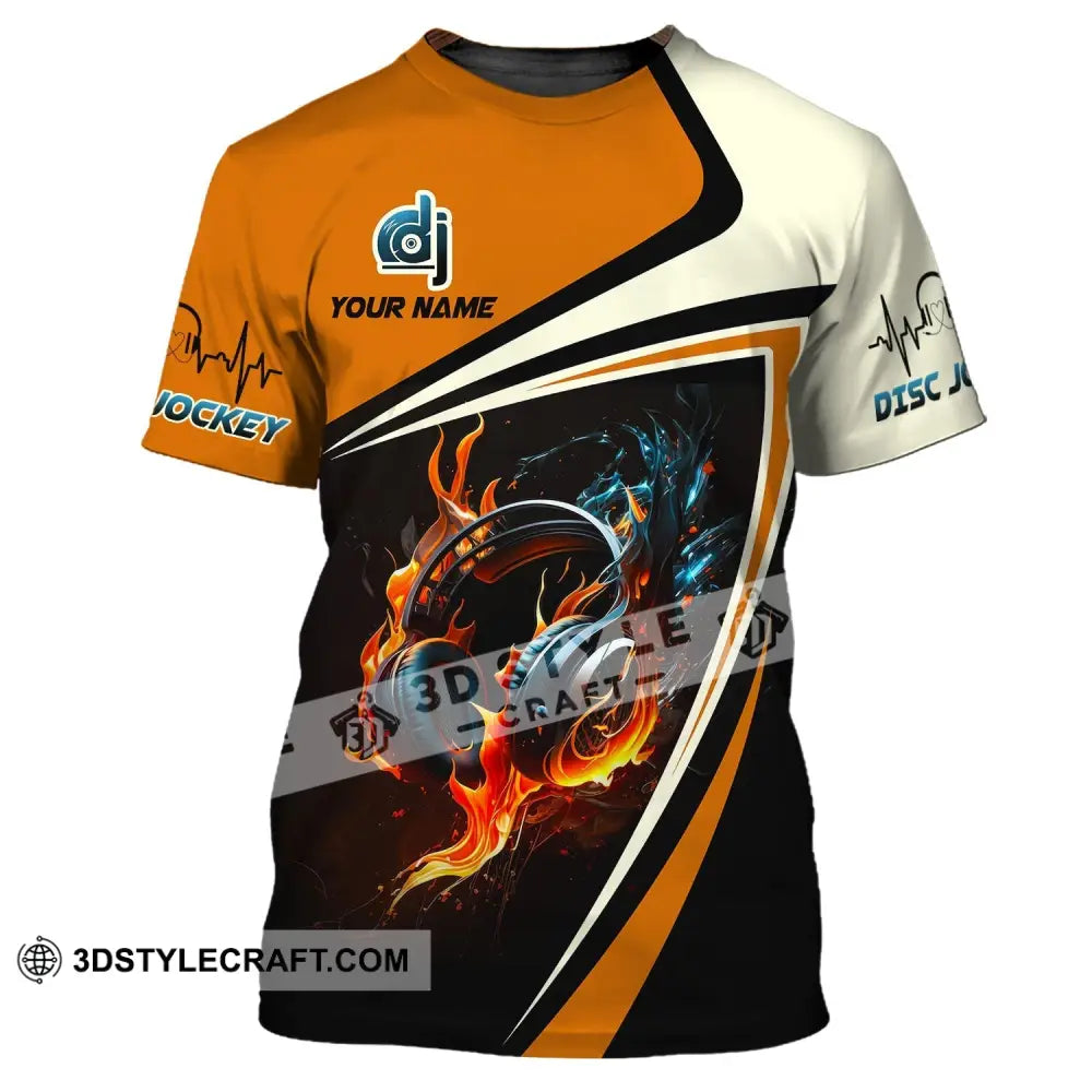 Unisex Shirt Custom Name Disc Jockey T-Shirt Music Lover Dj Gift For / S