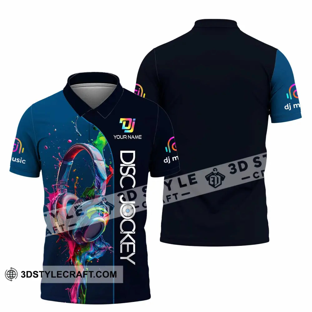 Unisex Shirt Custom Name Dj Hoodie Polo Long Sleeve / S T-Shirt
