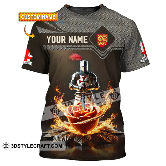 Unisex Shirt Custom Name England Lover Gift T-Shirt