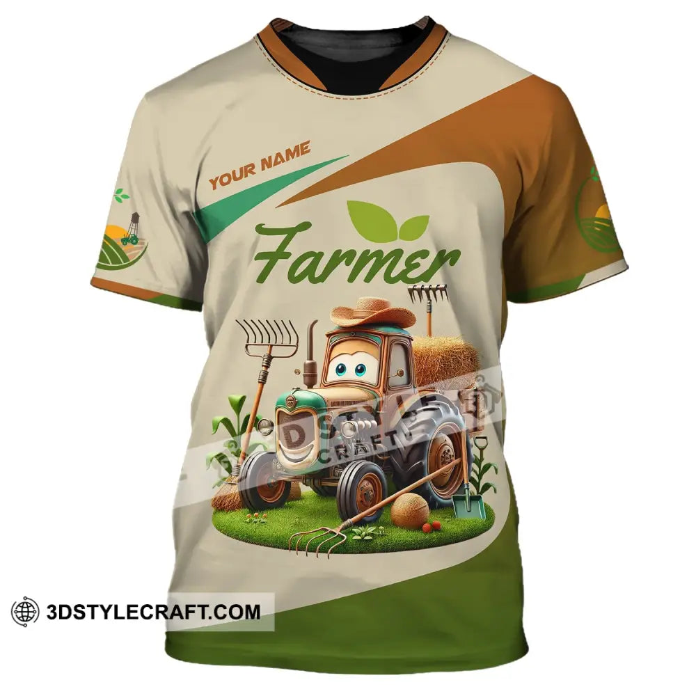 Unisex Shirt Custom Name For Farmer T-Shirt Hoodie Long Sleeve / S T-Shirt