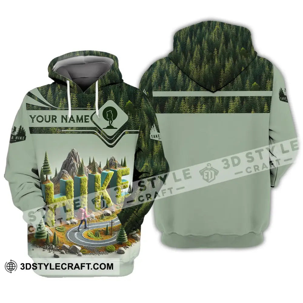 Unisex Shirt Custom Name Hiking Lover Gift Hoodie / S T-Shirt