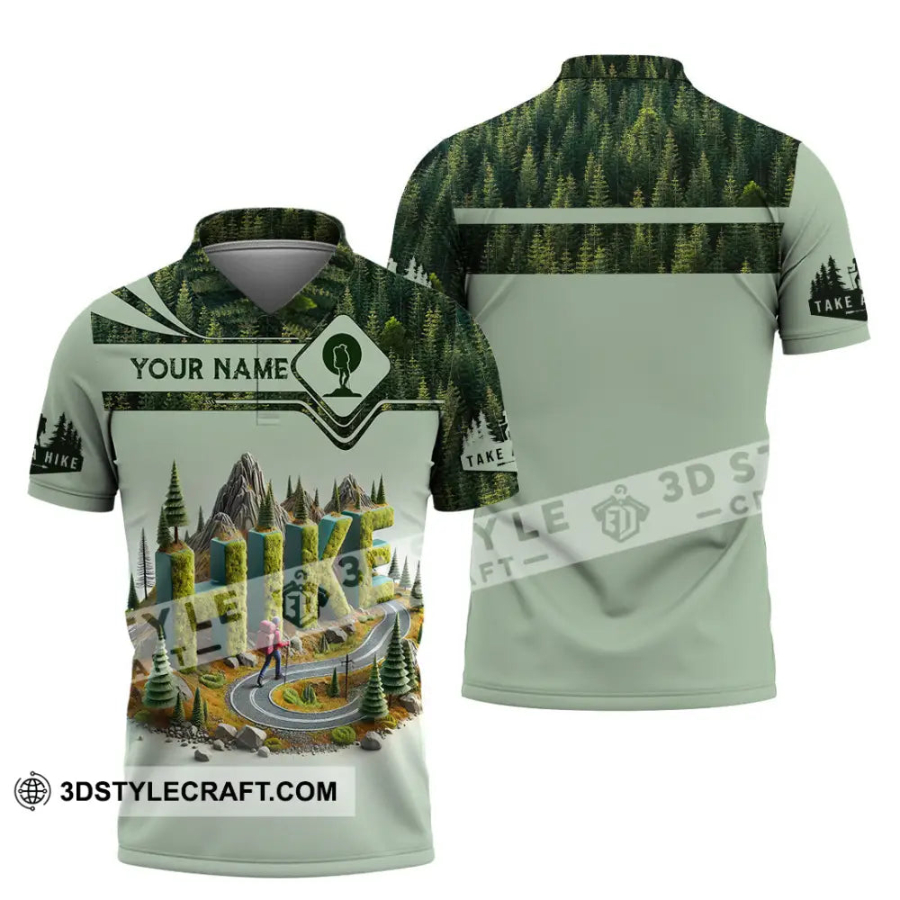 Unisex Shirt Custom Name Hiking Lover Gift Polo / S T-Shirt