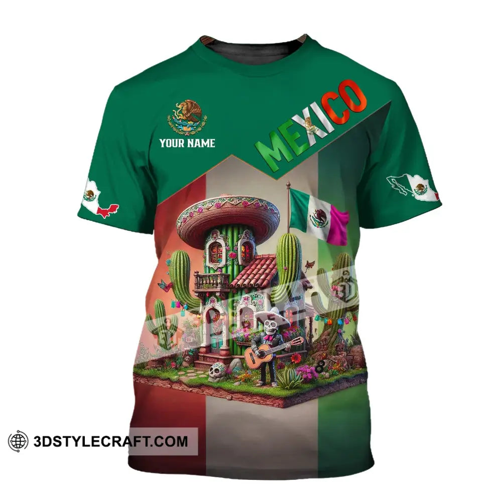 Unisex Shirt - Custom Name Mexico T-Shirt / S T-Shirt