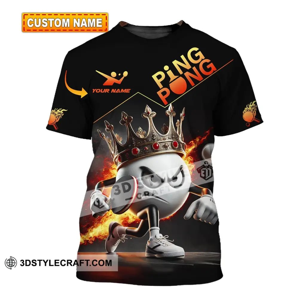 Unisex Shirt Custom Name Ping Pong Gift For Lover T-Shirt