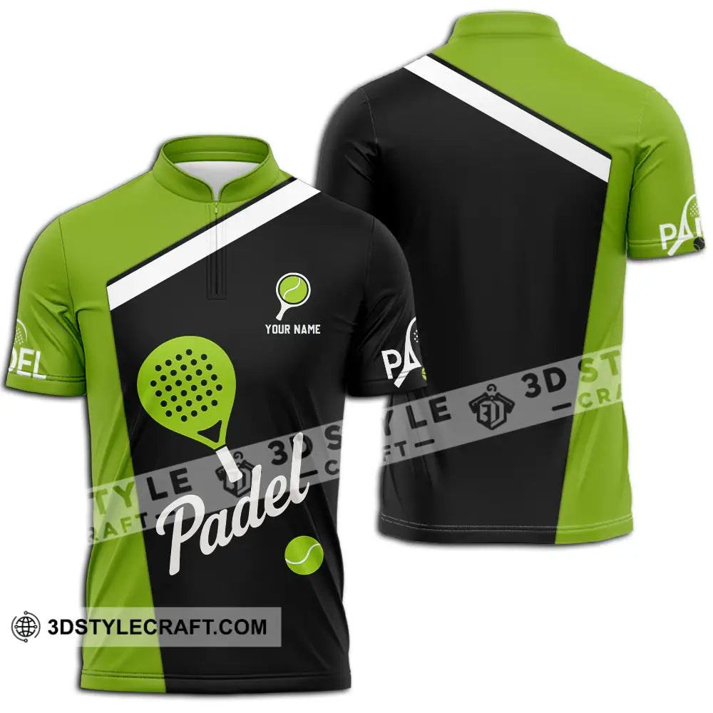 Unisex Shirt - Custom Padel Shirt Zipper Polo Shirt / S T-shirt