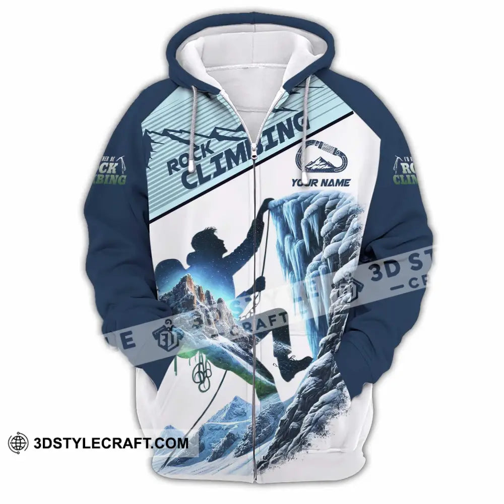 Unisex Shirt - Custom Rock Climbing Shirt Zipper Hoodie / S T-shirt