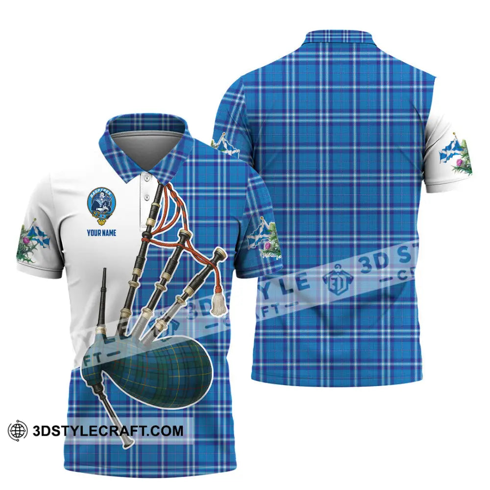 Unisex Shirt - Custom Scotland Bagpipe Shirt Polo Shirt / S T-shirt