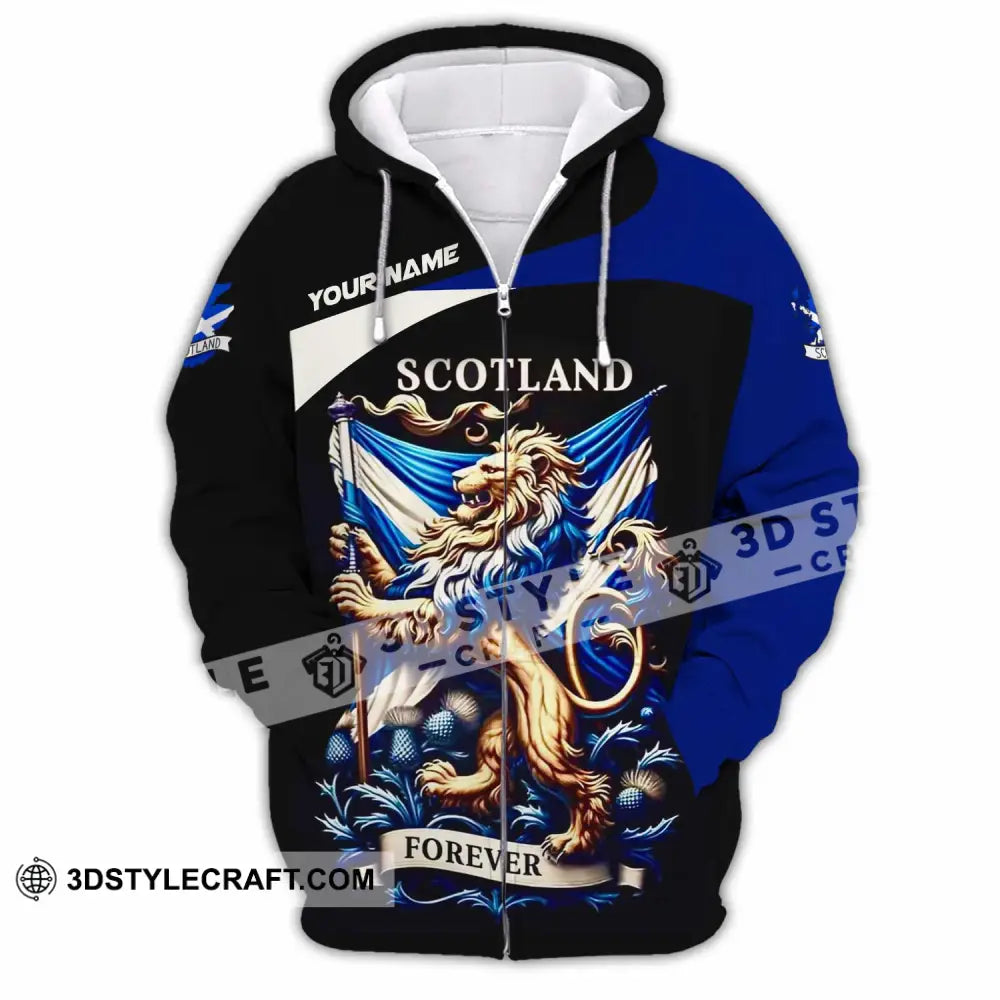 Unisex Shirt - Custom Scotland Shirt Zipper Hoodie / S T-shirt