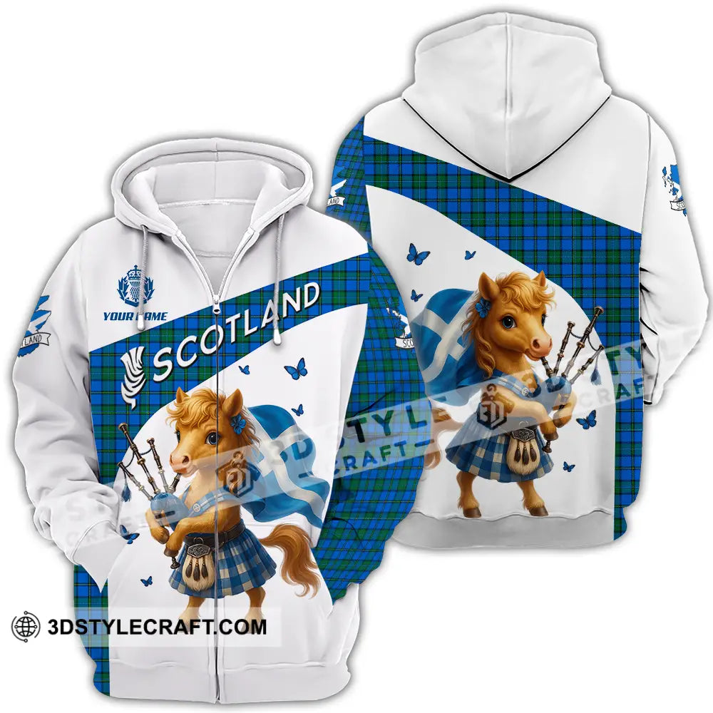 Unisex Shirt - Custom Scotland Shirt Zipper Hoodie / S T-shirt