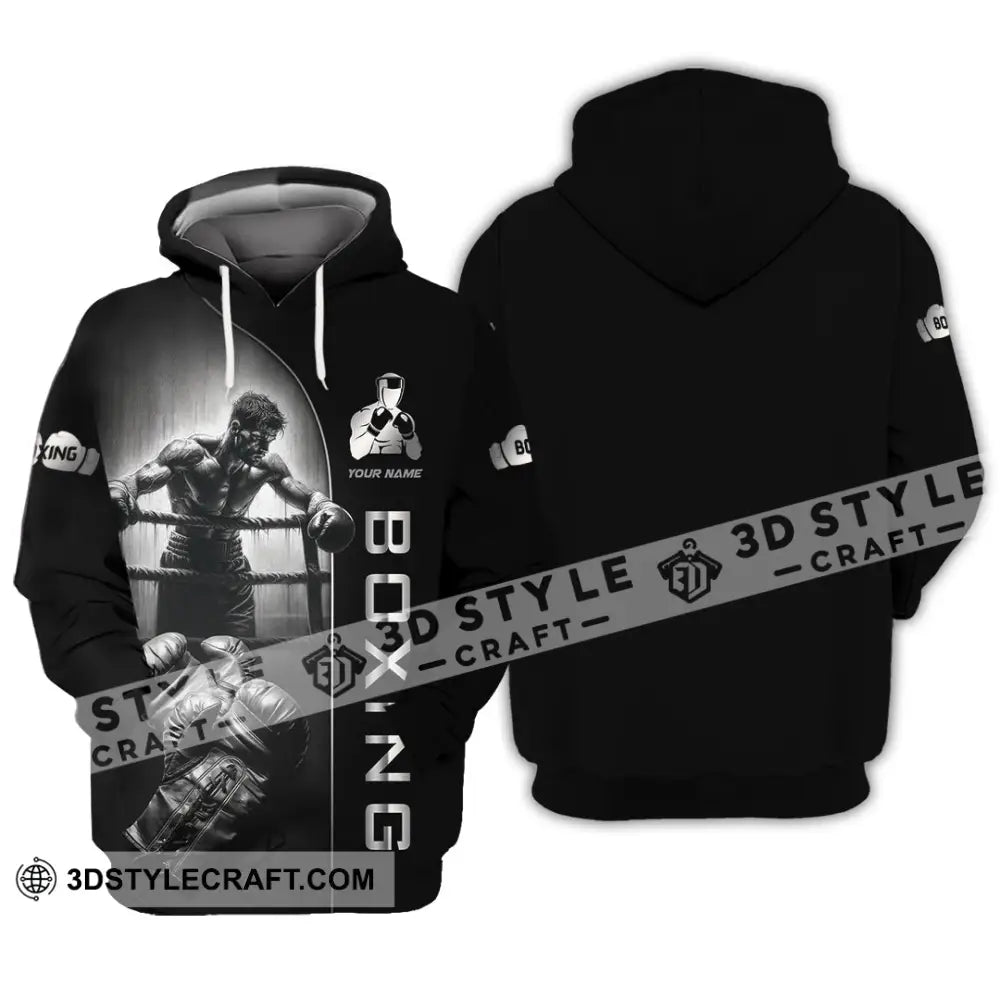 Unisex Shirt - Custom Strong Men Boxing Lover Sport Shirt Hoodie / S T-shirt