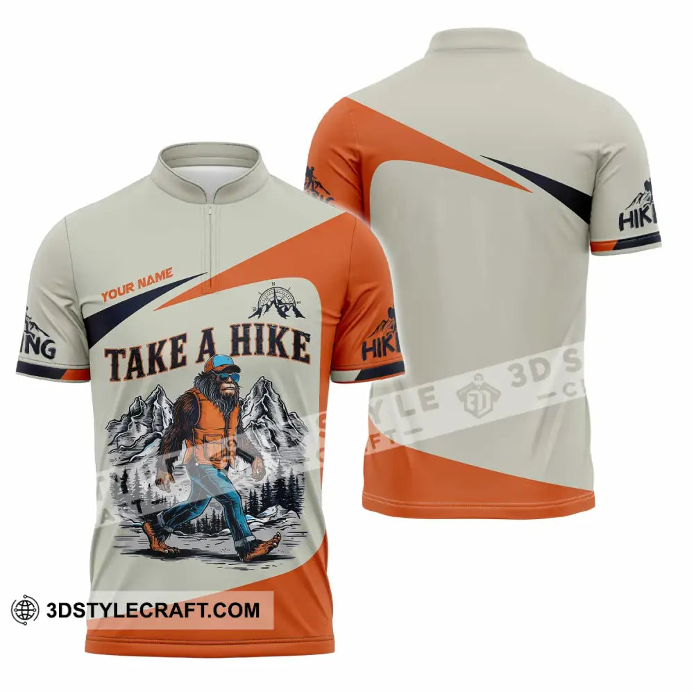 Unisex Shirt - Custom Take A Hike Shirt Zipper Polo Shirt / S T-shirt
