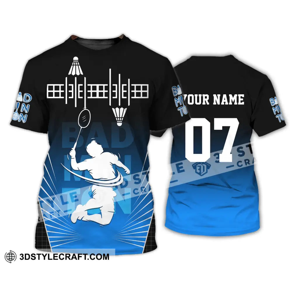 Unisex Shirt - Custom Text Shirt Badminton Shirt T-Shirt / S T-shirt