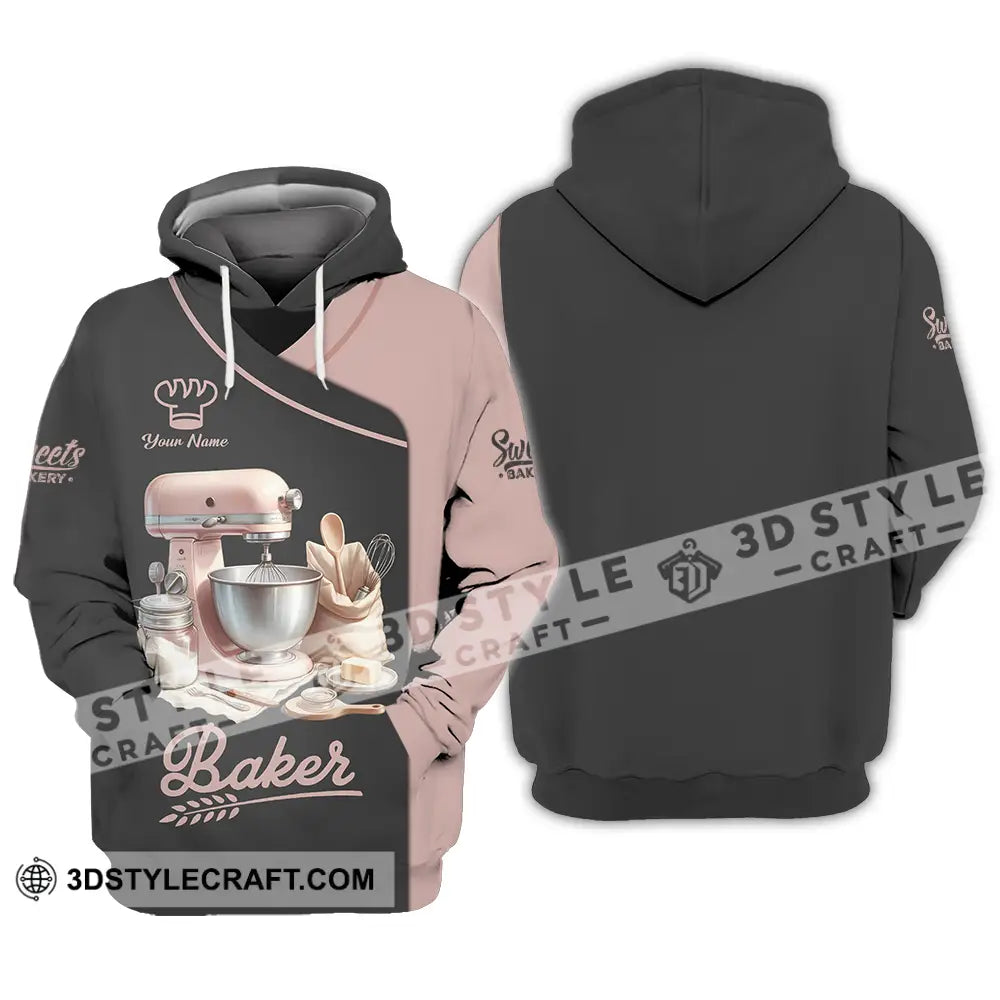 Unisex Shirt - Custom Text Shirt Baker Shirt Hoodie / S T-shirt
