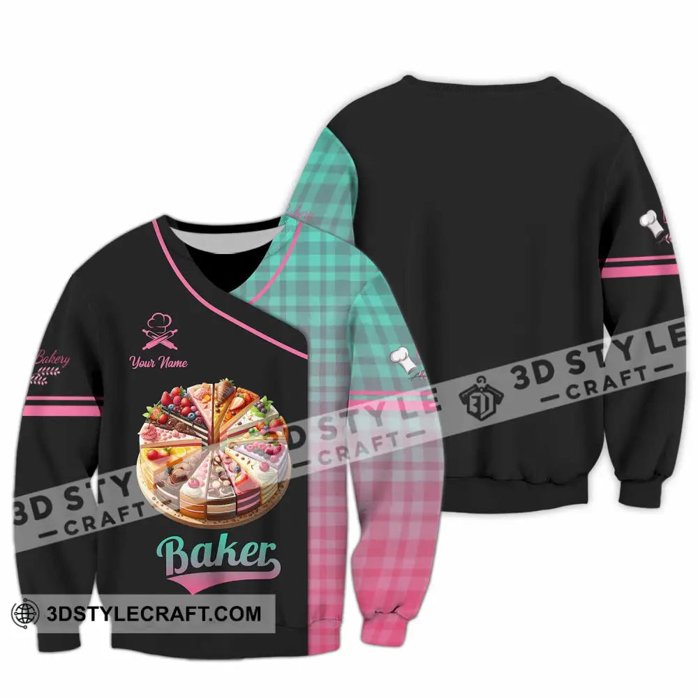 Unisex Shirt - Custom Text Baker Long Sleeve / S T-Shirt