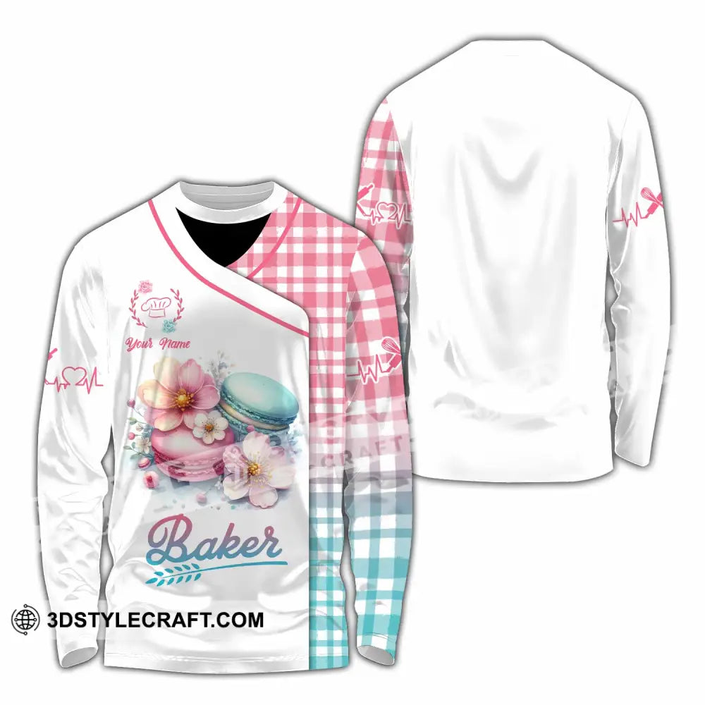 Unisex Shirt - Custom Text Shirt Baker Shirt Long Sleeve Shirt / S T-shirt