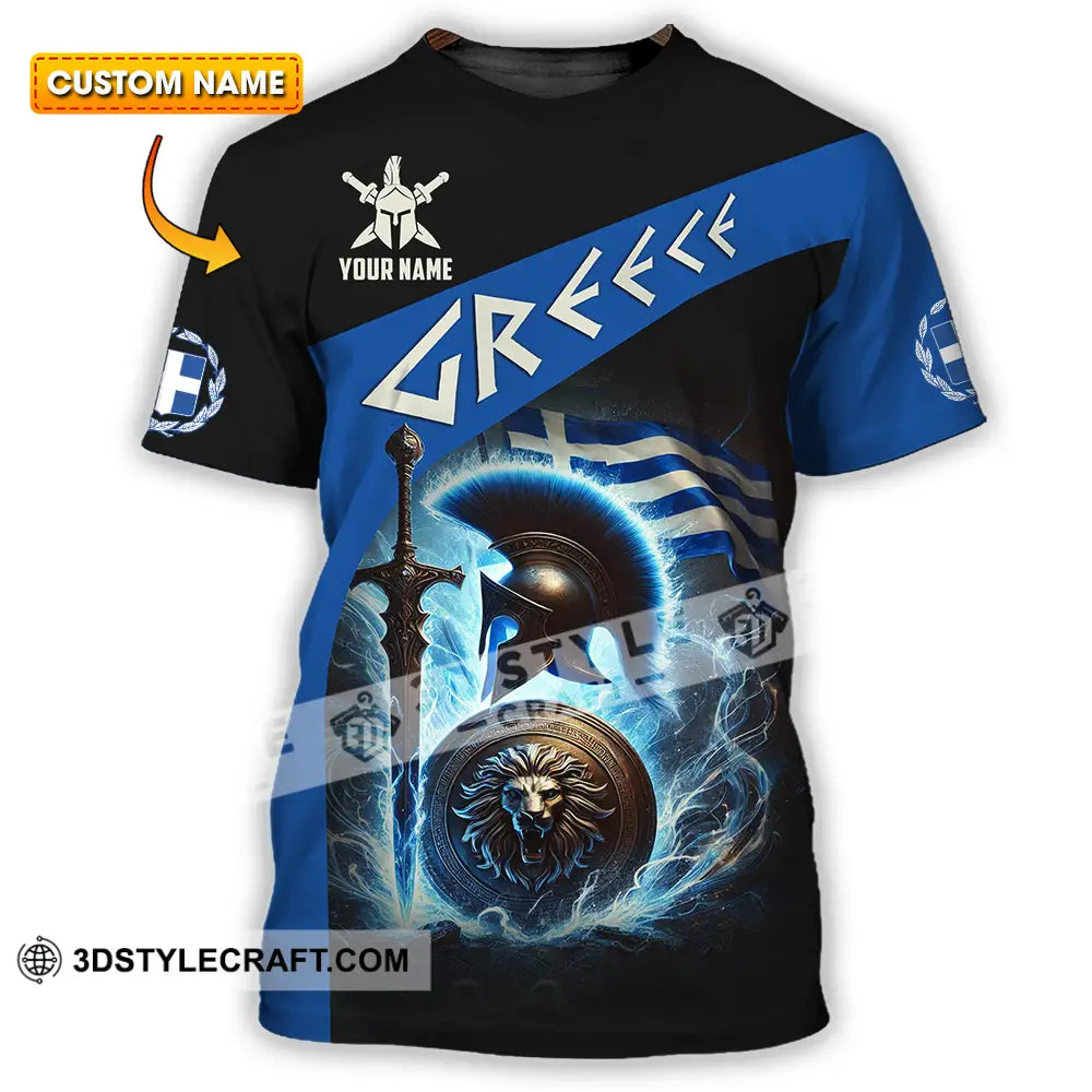 Unisex Shirt - Custom Text Greece T-Shirt
