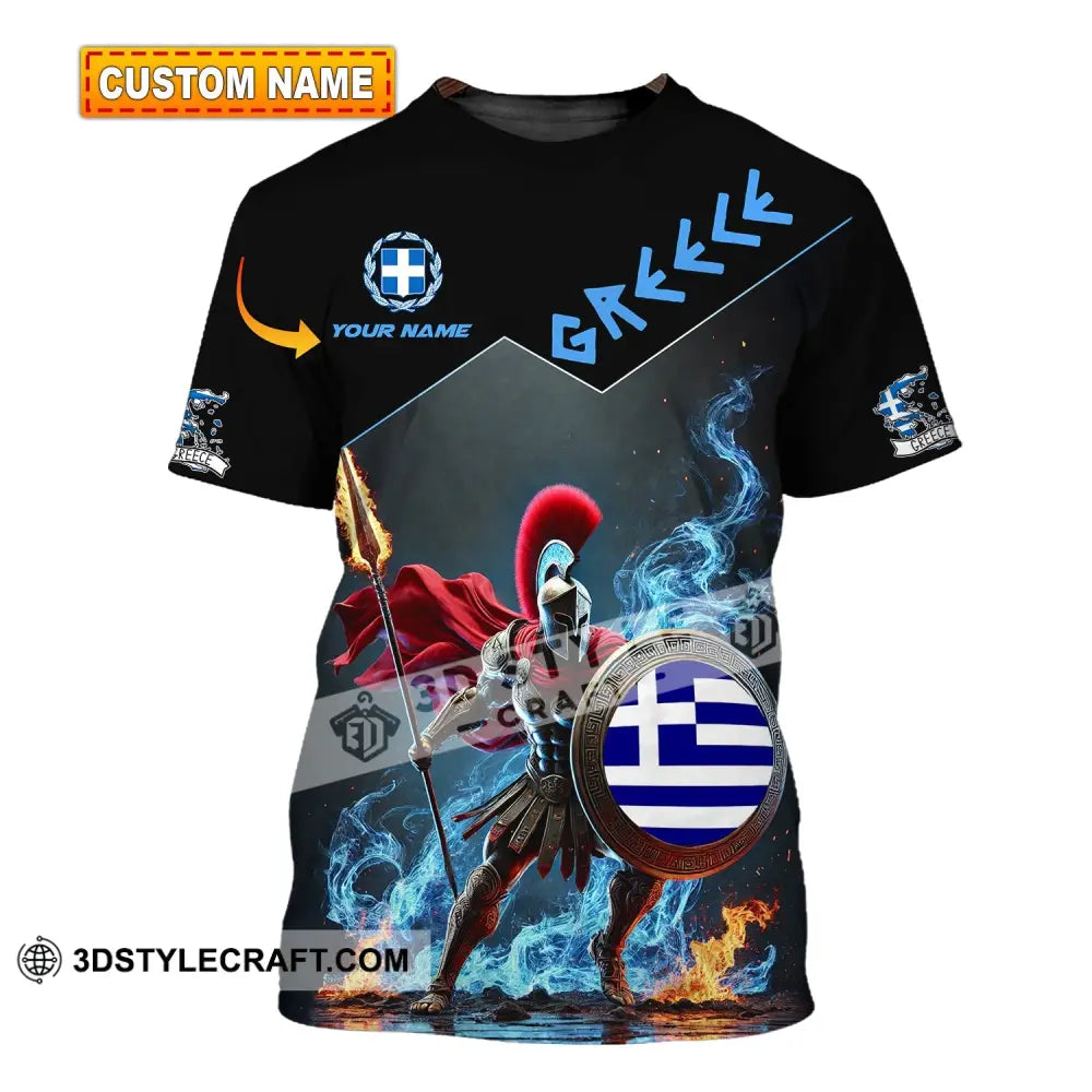 Unisex Shirt - Custom Text Greece T-Shirt